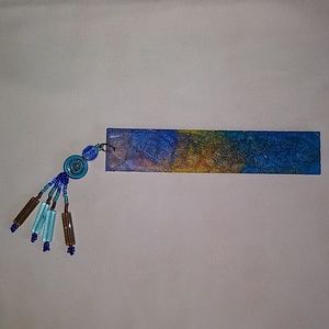 Bookmark with Glass Beaded Tassel